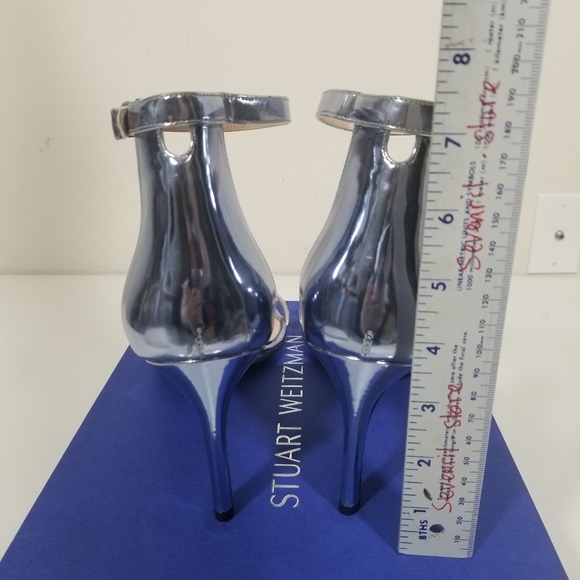 Stuart Weitzman Nudist 75 Cylinder Metallic Ice - Picture 6 of 8